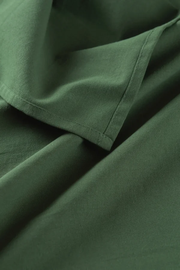 Linen Olive Green Napkin - Image 4