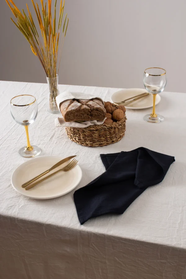 Premium Black Linen Napkin - Image 4