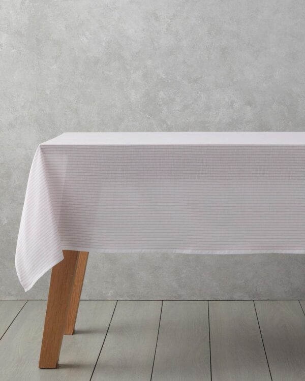 Cotton Striped Tablecloth