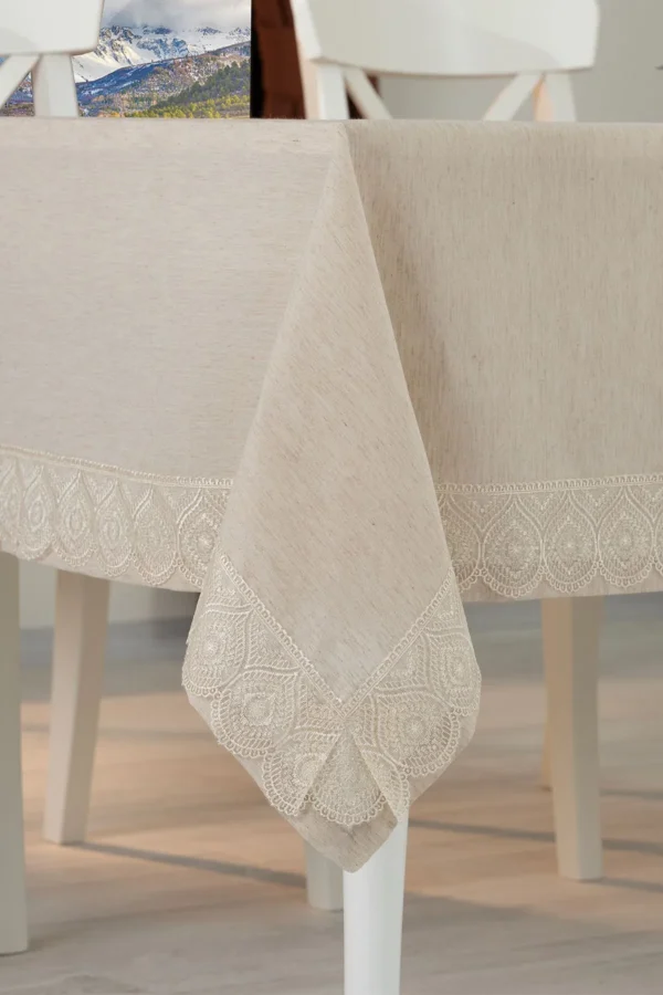 Embroidered Linen Tablecloth - Image 6