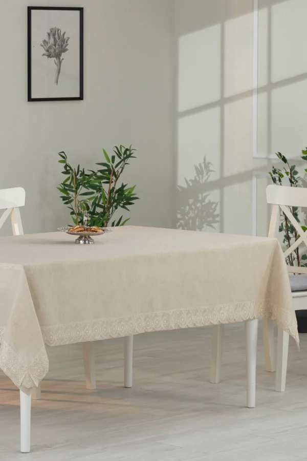 Embroidered Linen Tablecloth - Image 5