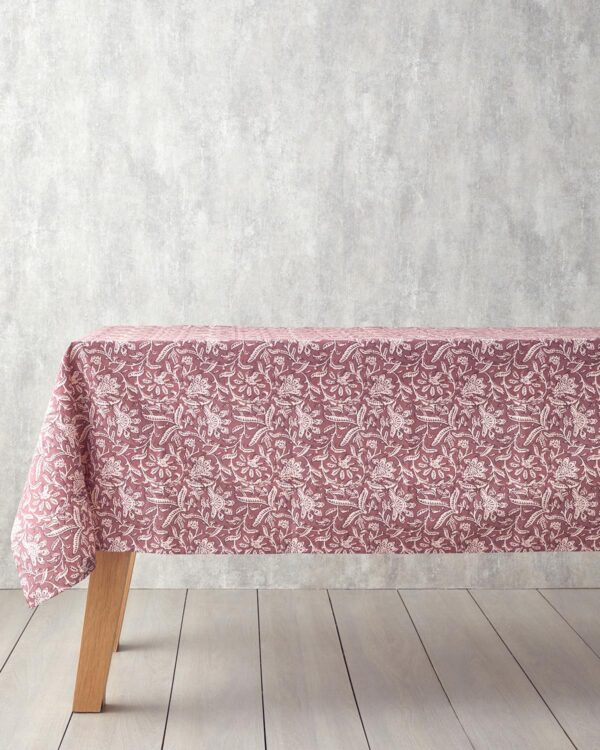 Polycotton Waterproof Red Tablecloth