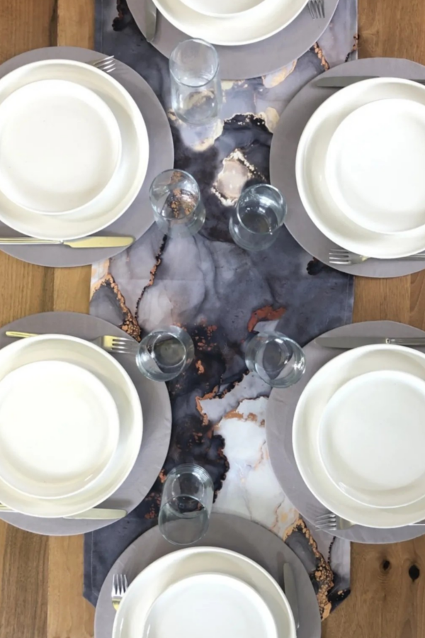 Gray Table Linen Set - Image 3