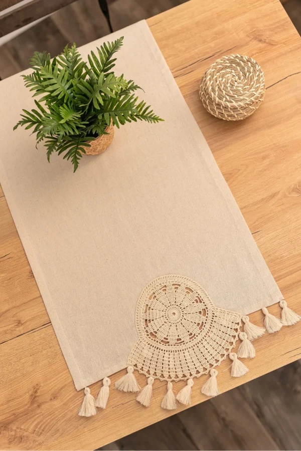 Lace Tassel Runner