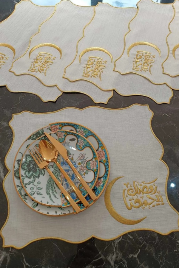 Linen Placemat Set - Ramadan Theme - Image 3