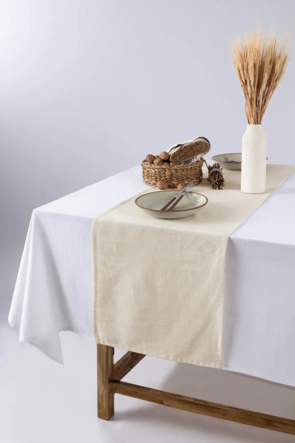 Organic Linen Table Runner - Image 3