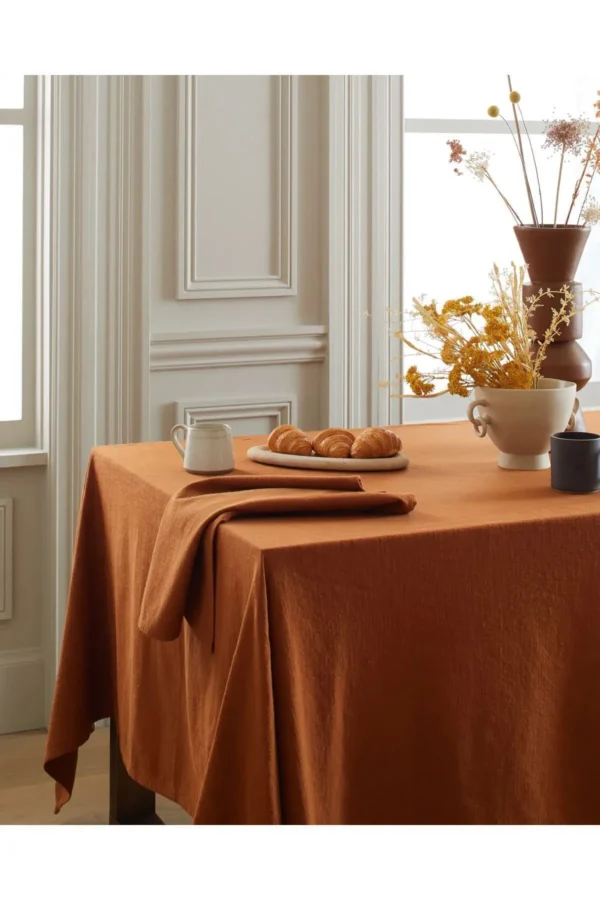 Premium Cotton Terracotta Tablecloth