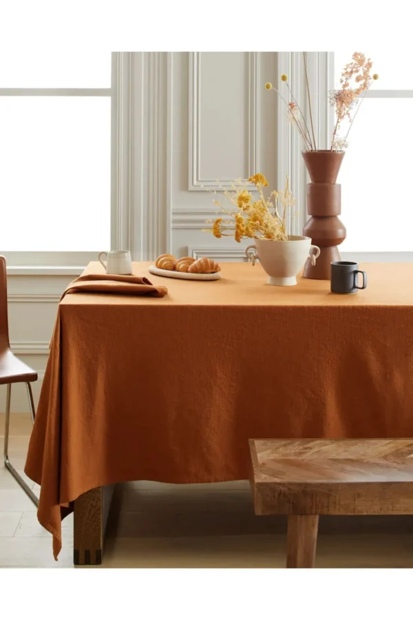 Premium Cotton Terracotta Tablecloth - Image 2