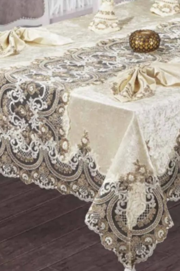 Vintage Velvet Tablecloth - Image 2