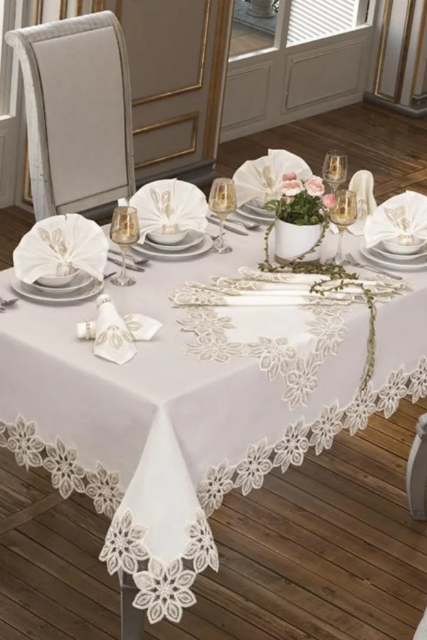 French Guipure Tablecloth for Dining Table