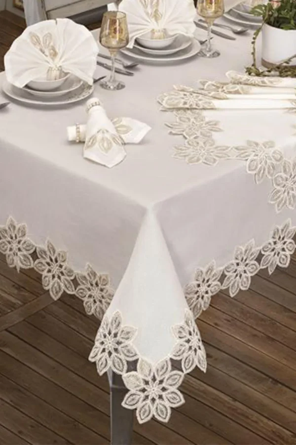 French Guipure Tablecloth for Dining Table - Image 2