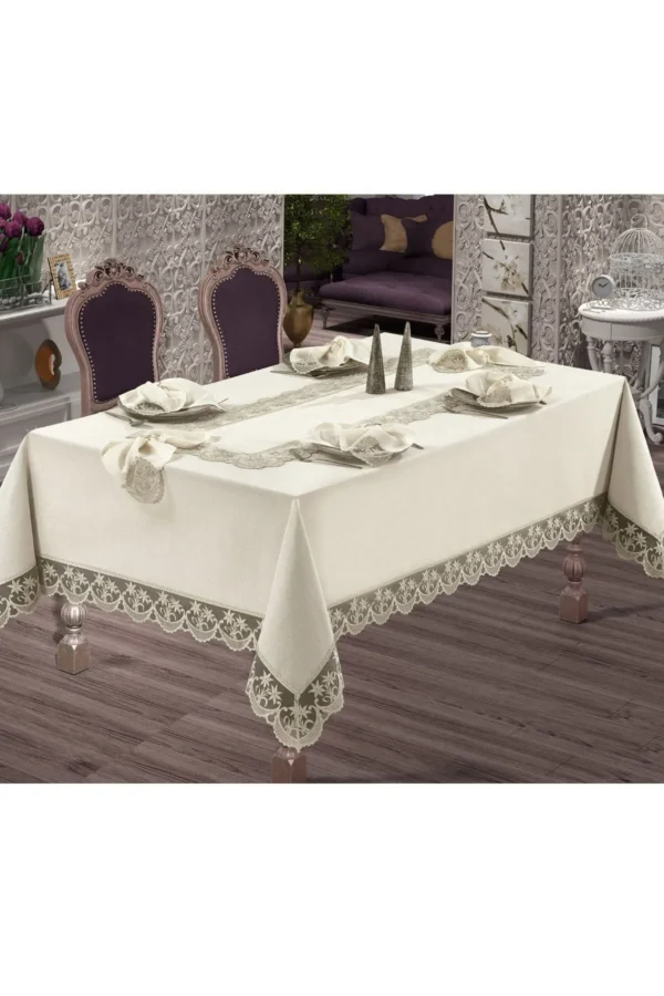 26-Piece French Lace Table Linen Set - Image 3