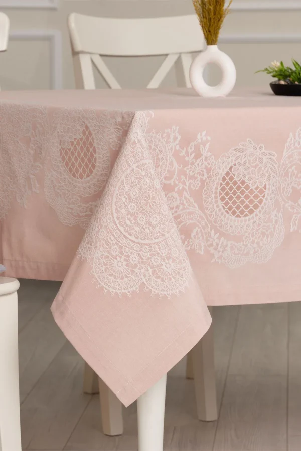 Powder Luxury Lace Tablecloth