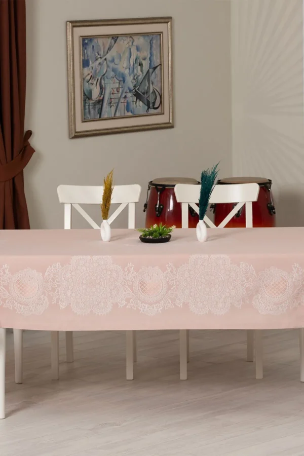 Powder Luxury Lace Tablecloth - Image 5