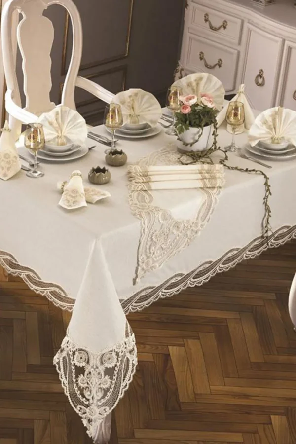 Rectangular Linen Tablecloth Set