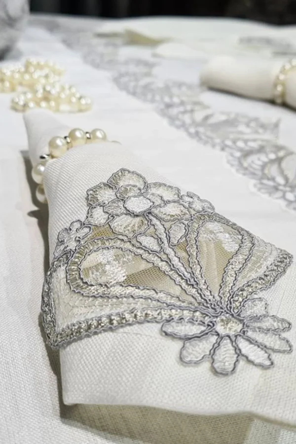 Floral Lace Tablecloth Set - Image 5